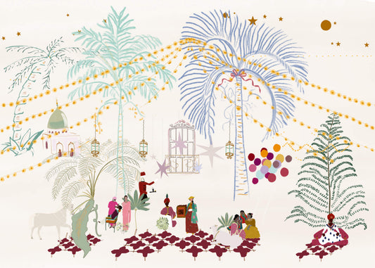 Circus – vibrant illustration capturing the playful spirit and imagination of the circus, by Maria Aurora Zeiss
